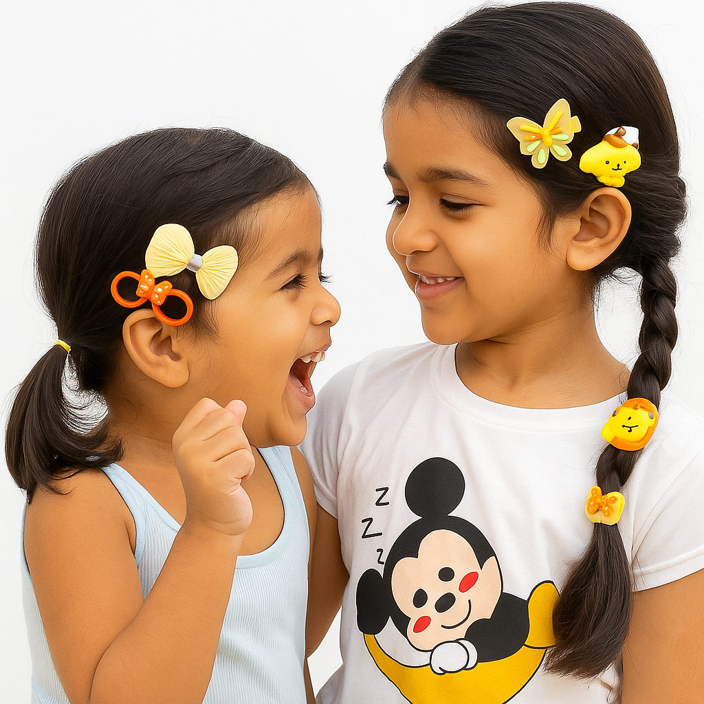 Cute & Adorable Hair Accessories for Girls (Yellow)