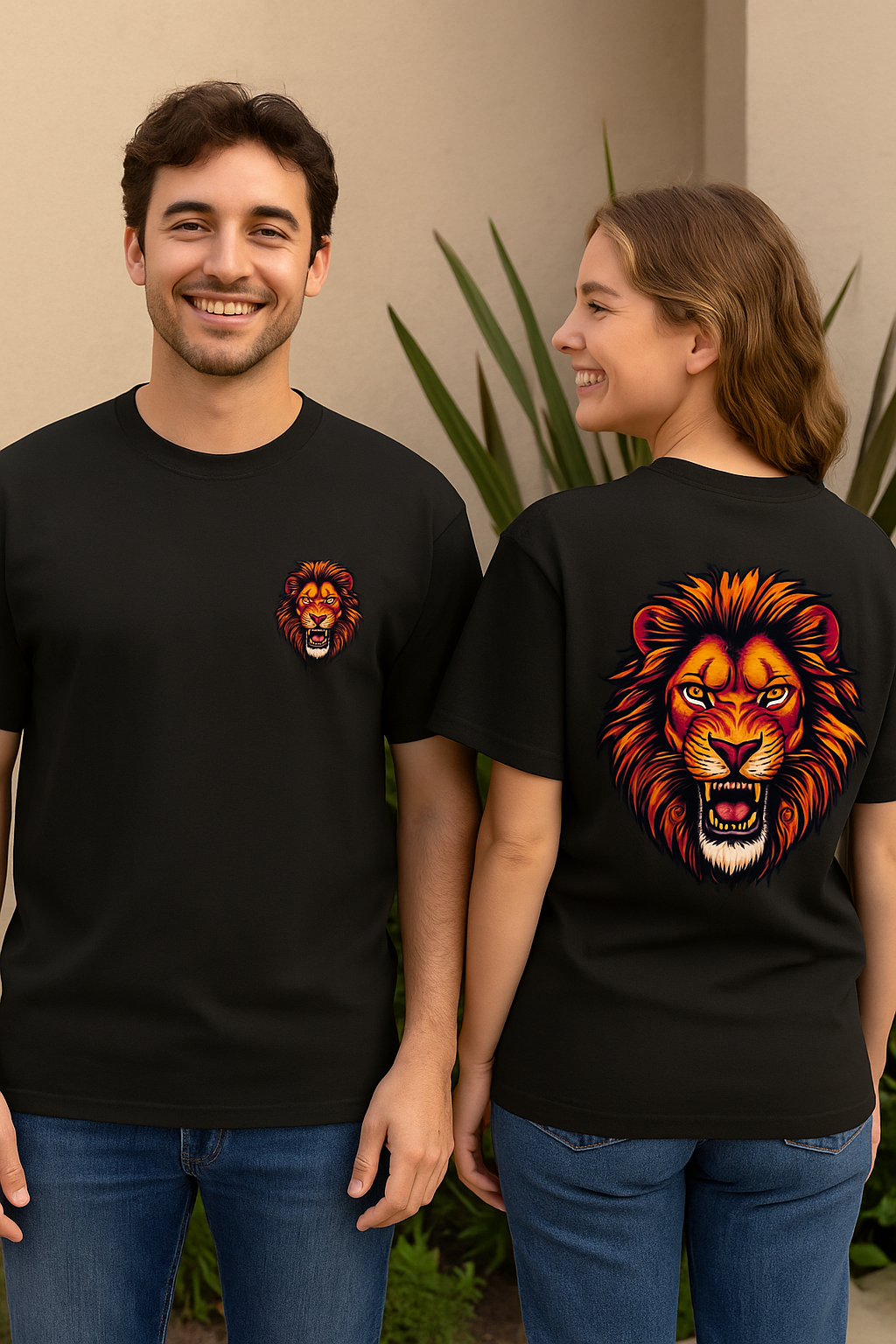 Black Oversized Printed T-Shirt (Unisex)