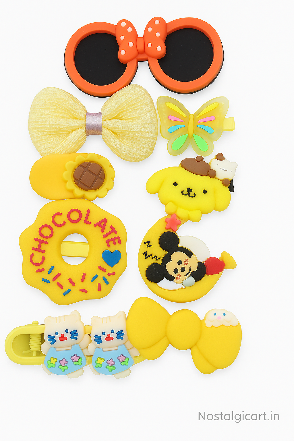 Cute & Adorable Hair Accessories for Girls (Yellow)