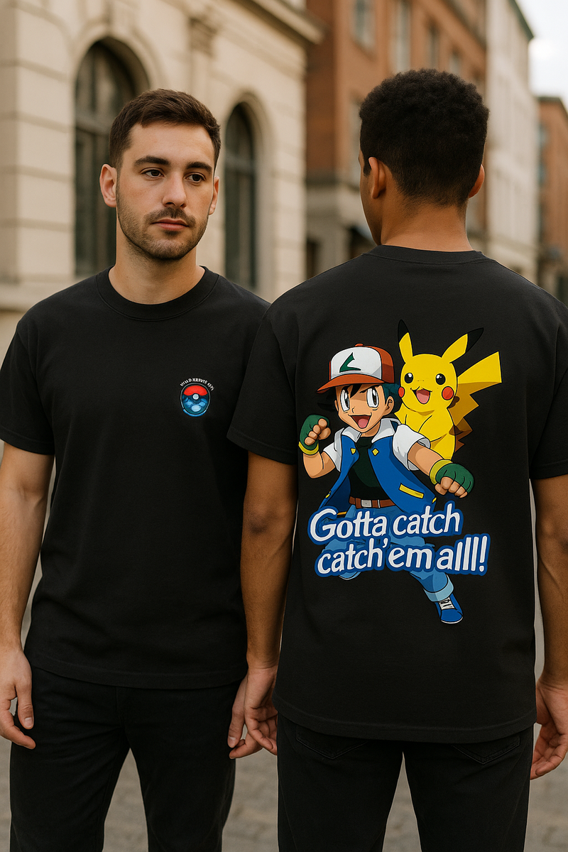 Black Oversized Printed T-Shirt (Unisex)