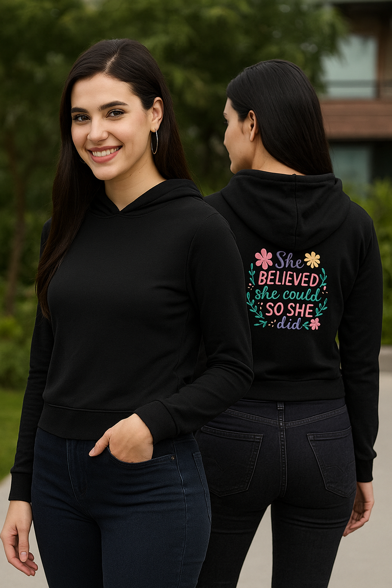 Female Cropped Hoodie