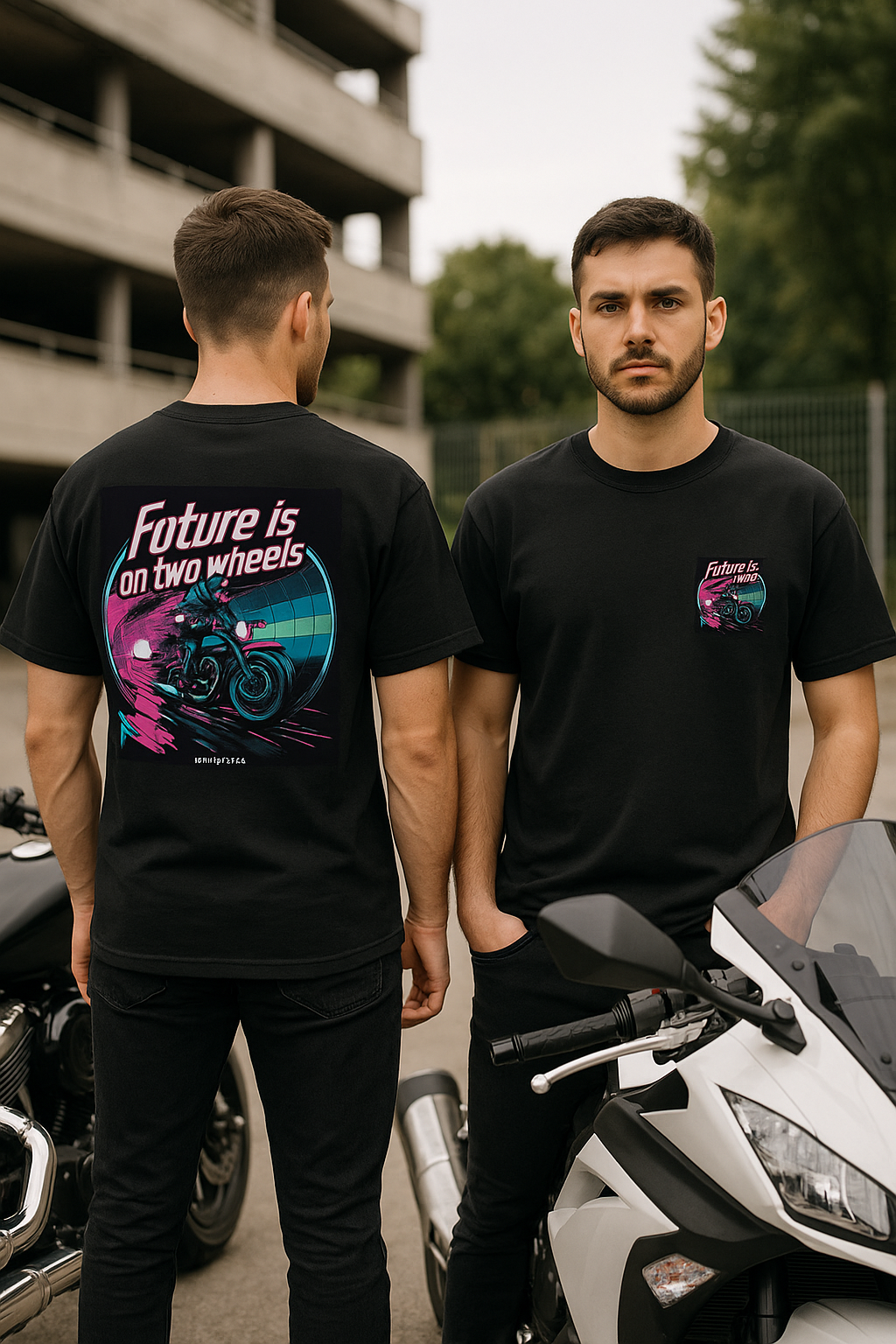 Black Oversized Printed T-Shirt (Unisex)