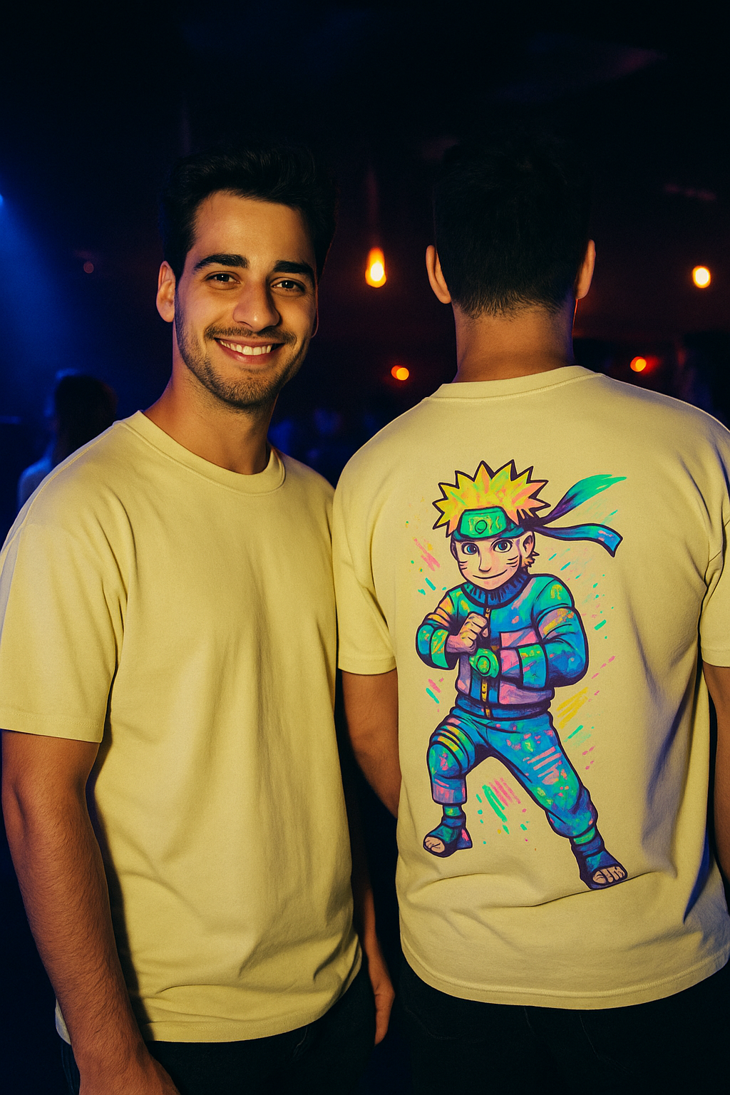 Naruto Glow in the Dark Back-Printed Oversized Tshirt (Unisex)