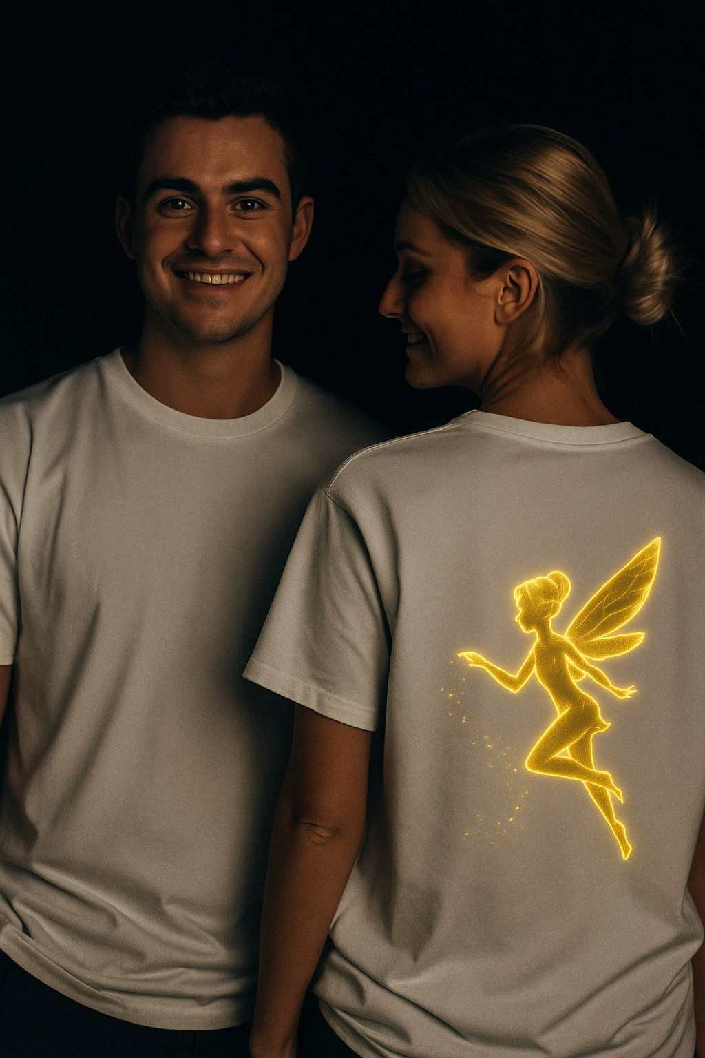 Fairy Glow in the Dark Back-Printed Oversized Tshirt (Unisex)