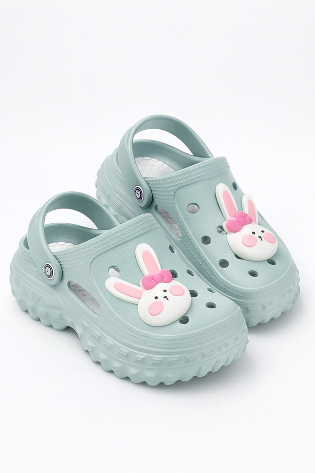 Quirky High Clogs for Women (Pistachio)