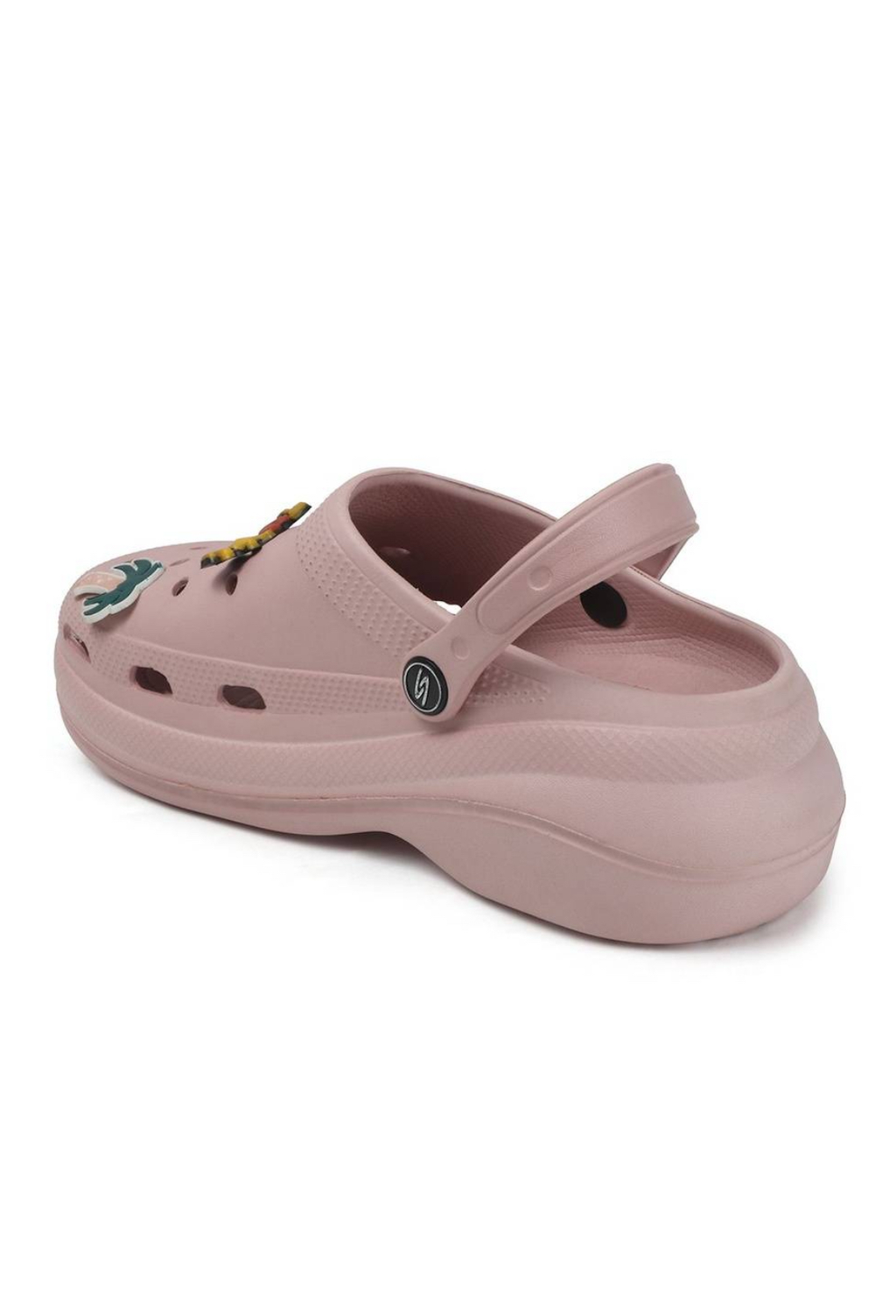 Quirky High Clogs for Women (Nude)