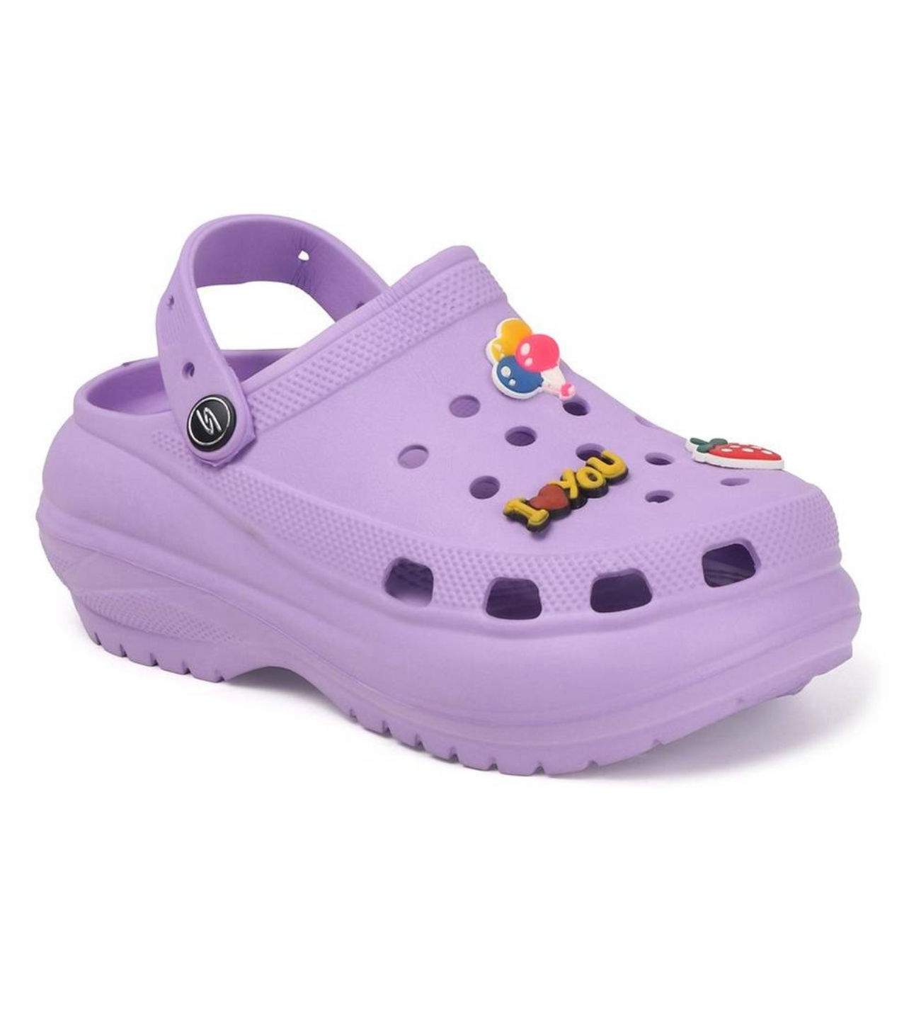 Quirky Height Clogs for Women (Purple)
