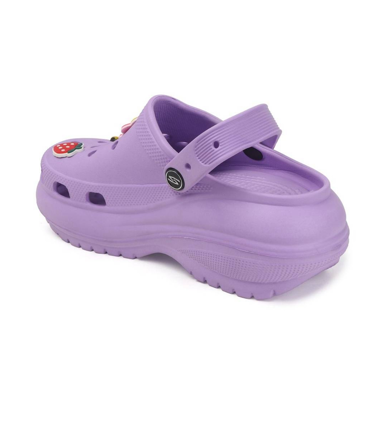 Quirky Height Clogs for Women (Purple)