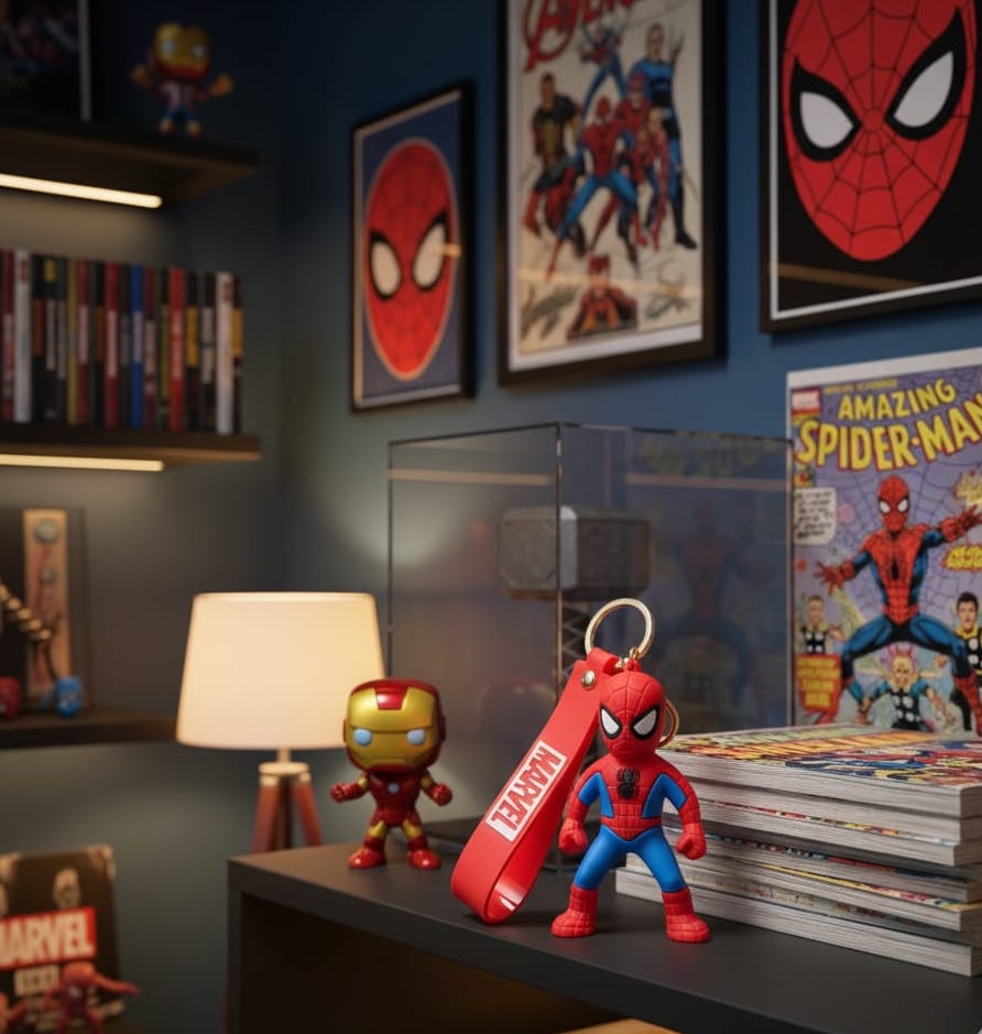 SpiderMan 3D Miniature Keyring