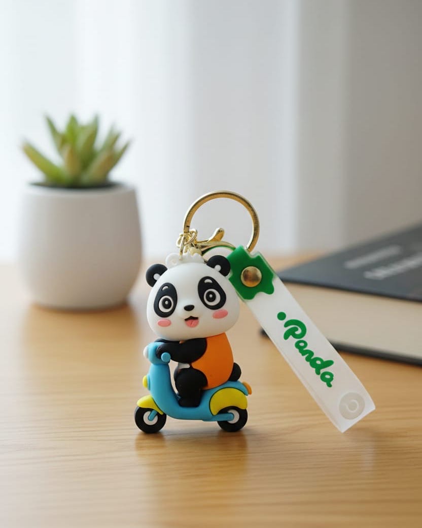 Panda 3D Miniature Keyring